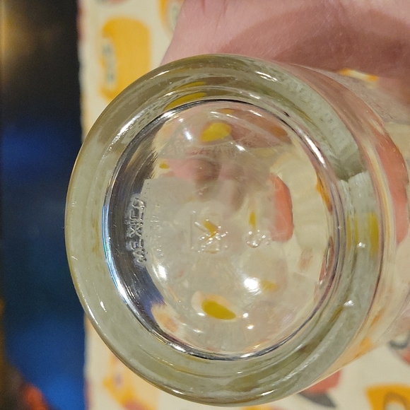 5 For 25.00/MCM Polkadot/Trellis Tumbler glass,stamped mexico,euc - Picture 2 of 4